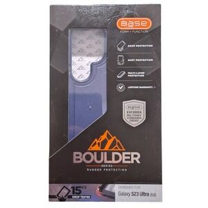 G6. Base Boulder Rugged Series Case‎ For Samsung Galaxy S23 Ultra - Navy Blue